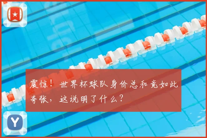 震惊!世界杯球队身价总和竟如此夸张,这说明了什么?