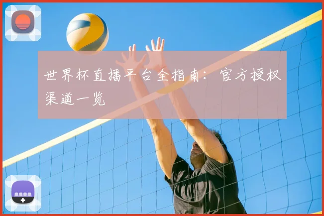 世界杯直播平台全指南：官方授权渠道一览